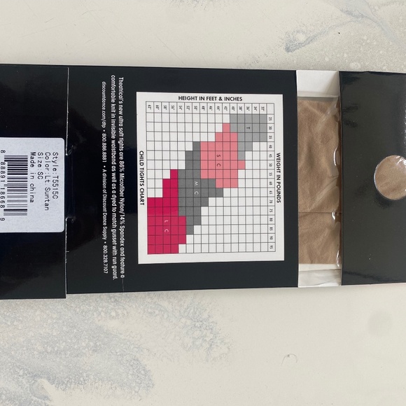 NWT Theatricals Convertible Microfiber Tights Size: Small child - Picture 2 of 4